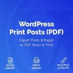 WordPress Print Posts & Pages