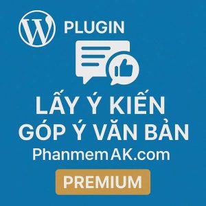 Plugin Lấy ý kiến góp ý văn bản Premium