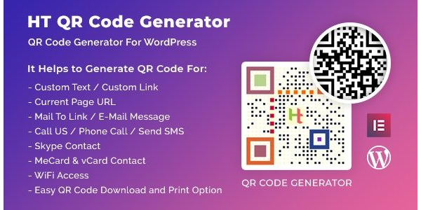 HT QR Code Generator for WordPress