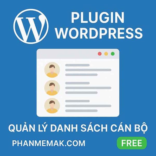 Plugin Quản lý danh sách nhân sự (Miễn phí)