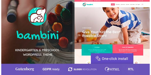 Bambini - Theme WP cho Trường mầm non