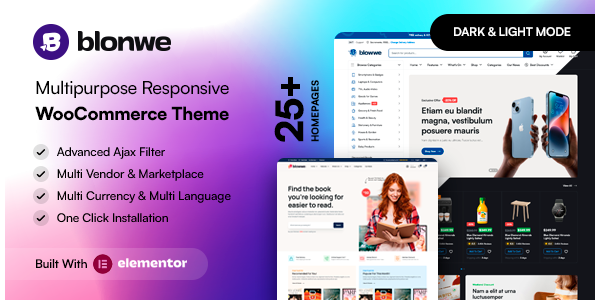 Blonwe - Theme Thương mại điện tử WP đa chức năng