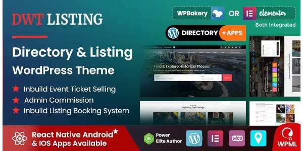 DWT Listing - Theme thư mục hoàn hảo