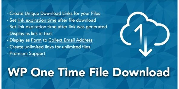WP One Time File Download