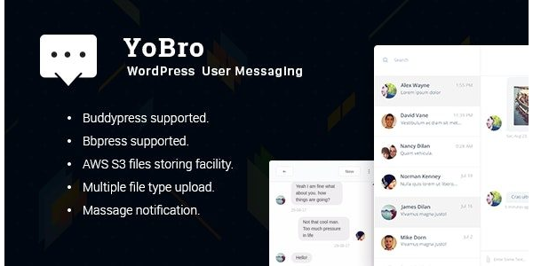 YoBro - WordPress Private Messaging